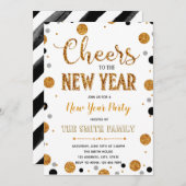 新年パーティの招待状 招待状 (正面/裏面)