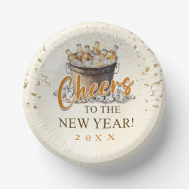 新年パーティーを祝おう ペーパーボウル