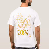 新年パーティーシャツ Tシャツ (裏面)