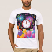 新年パーティーメンズTシャツ Tシャツ (正面)