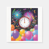 新年パーティー紙ナプキンス スタンダードカクテルナプキン (正面)