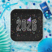 新年パーティー2026 ペーパープレート (パーティー)