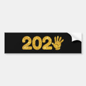 新年パーティー 2025 - 謹賀新年 2025 バンパーステッカー (正面)