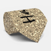 新年ブラックと金ゴールドグリッタースパークルパーティー ネクタイ (ロール)