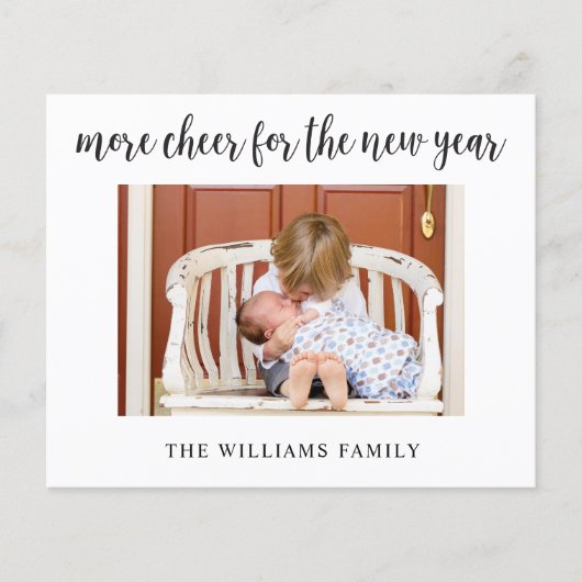 新年ベビー予算誕生の発表カード (正面)