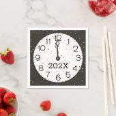 新年ミッドナイトクロックパーティー スタンダードカクテルナプキン (インサイチュ)