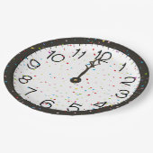 新年ミッドナイトクロックパーティー ペーパープレート (アングル)