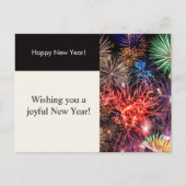 新年モダンの黒花火大会 シーズンポストカード (正面)