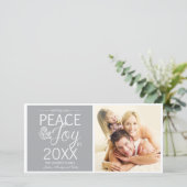 新年モダンは平和と喜びを願う シーズンカード (スタンド正面)