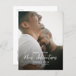 新年モダン婚約 | Adventuresスクリプトおもしろい 案内ポストカード