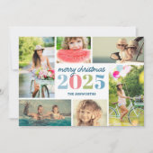 新年モダン6フォトコラージホリデーカード シーズンカード (正面)