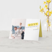 新年ユニークのお祝いの写真カード カード (黄色い花)