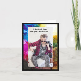 新年ユーモアのあるの決議案グリーティングカード カード