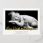 新年ラブホリデー誕生のお知らせ 箔シーズンカード (正面)