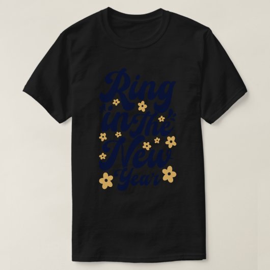 新年リングや輪 Tシャツ (デザイン正面)