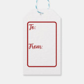 新年中国のうさぎギフトラベル ギフトタグ (裏面)