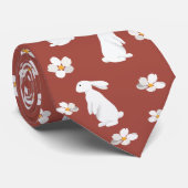 新年中国のうさぎ模様 ネクタイ (ロール)