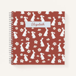 新年中国のうさぎ模様 ノートブック