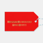 新年中国のおめでとう ギフトタグ (正面(横))