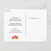 新年中国のおめでとう シーズンポストカード (裏面)