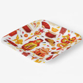 新年中国のおめでとう ペーパープレート (傾斜あり)