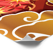 新年中国のおめでとう ポスター (角)