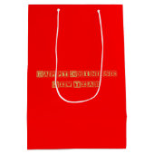 新年中国のおめでとう ミディアムペーパーバッグ (裏面)