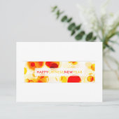 新年中国のおめでとう(《写真》ぼけ味) 招待状 (スタンド正面)