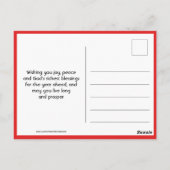 新年中国のおめでとう |〔占星術の〕十二宮図 | OXの年 ポストカード (裏面)