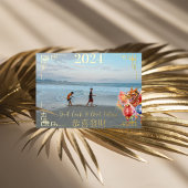 新年中国のおめでとう |家族の写真 箔シーズンポストカード