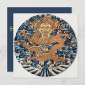 新年中国のおめでとう – 2024辰年 シーズンカード (正面/裏面)