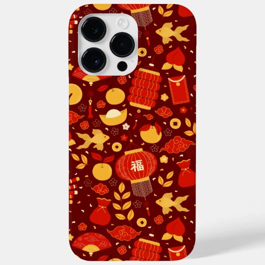 新年中国のお祝い赤 Case-Mate iPhoneケース (裏面)