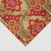 新年中国ののアジアのモダンパターン 薄葉紙 (詳細)