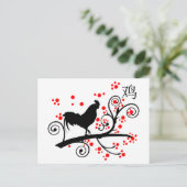 新年中国ののオンドリ シーズンポストカード (スタンド正面)