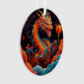 新年中国ののカラフル オーナメント (正面)