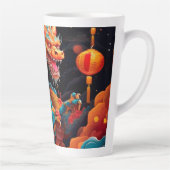 新年中国ののカラフル カフェラテマグ (右)