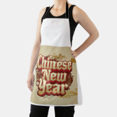 新年中国ののフェスティバル エプロン (インサイチュ)