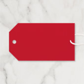 新年中国ののミニマルカスタム金ゴールド ギフトタグ (裏面 (横))