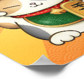 新年中国のの三毛猫 ポスター (角)