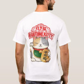 新年中国のの三毛猫 Tシャツ (裏面)