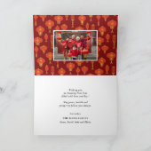 新年中国のの家族の写真 | Goodfortune シーズンカード (内部)