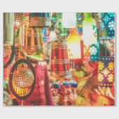 新年中国のの提灯 ラッピングペーパー (フラット)