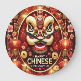 新年中国のの時計 ラージ壁時計