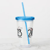 新年中国のの漫画うさぎ アクリルタンブラー (左)