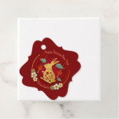 新年中国のの贈り物ラベル（うさぎの年） フェイバータグ (インサイチュ)