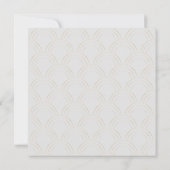 新年中国のの金ゴールドフレームのオードパターン カード (裏面)