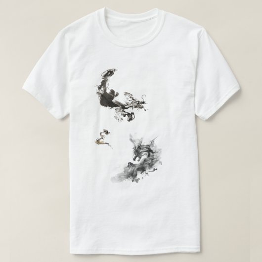 新年中国ののTシャツ – 月フェスティバル&ラッキー Tシャツ (デザイン正面)