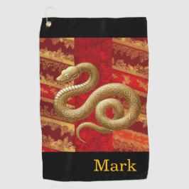 新年中国のをテーマにした ゴルフタオル