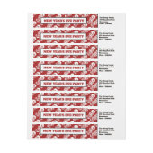 新年中国のオリエンタルドラゴン ラップアラウンドラベル (シート)