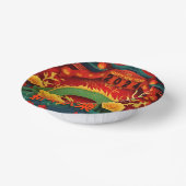 新年中国のグリーンドラゴン2024折り紙PPB01 ペーパーボウル (傾斜あり)